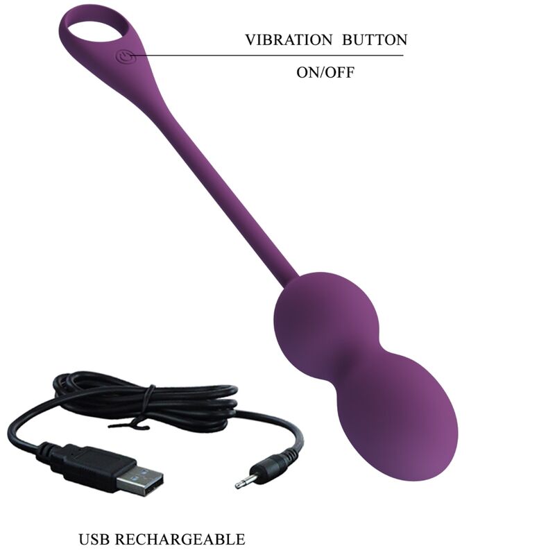 Pretty Love Elvira Kegel Balls - Ovetto massaggiante - in mano per le dimensioni