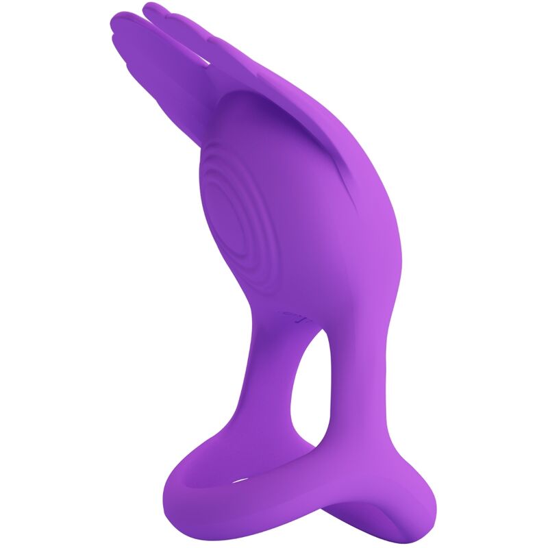 Pretty Love Silas - Anello per uomo, colore viola - vista laterale