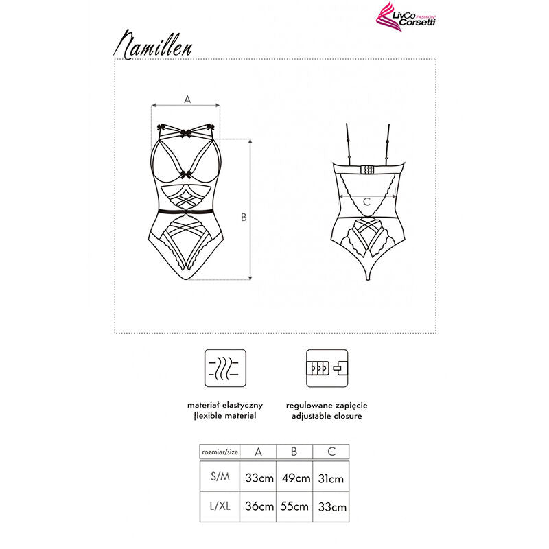 Livco Corsetti Fashion Namillen LC 90528 Corpo - Body - in mano per le dimensioni