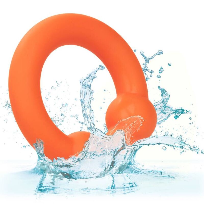 Calexotics Alpha - Anello per uomo, colore dual ball arancione - vista laterale