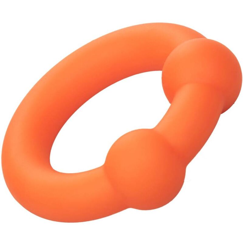 Calexotics Alpha - Anello per uomo, colore dual ball arancione - in mano per le dimensioni