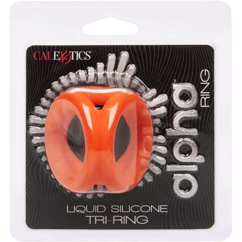 Calexotics Alpha Tri Ring Arancione - Anello per uomo - vista laterale