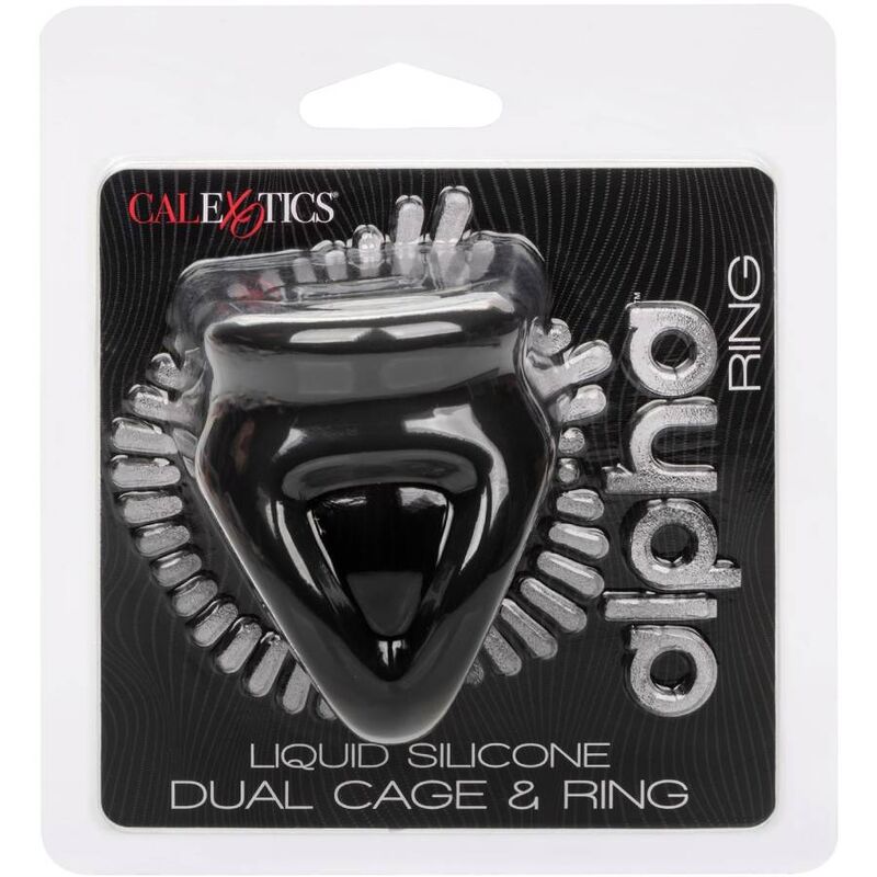 Calexotics Alpha - Anello per uomo, colore dual cage nero - vista laterale