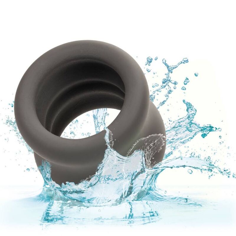 Calexotics Alpha - Anello per uomo, colore allungabile scroto nero - retro
