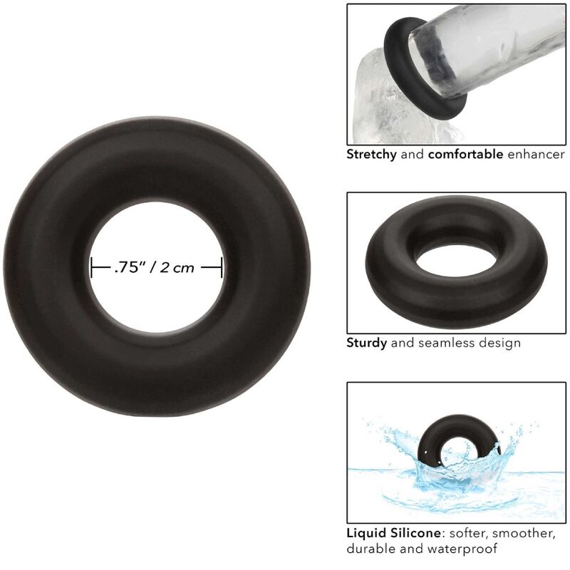 Calexotics Alpha - Anello per uomo, colore prolong medio nero - retro