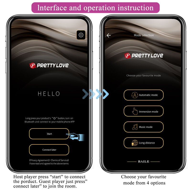 Pretty Love Hector - Massaggiatore con app - dettaglio