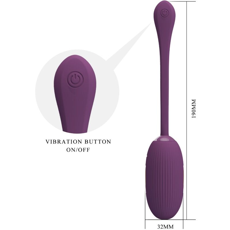Pretty Love Doreen - Ovetto massaggiante, colore viola - nella confezione
