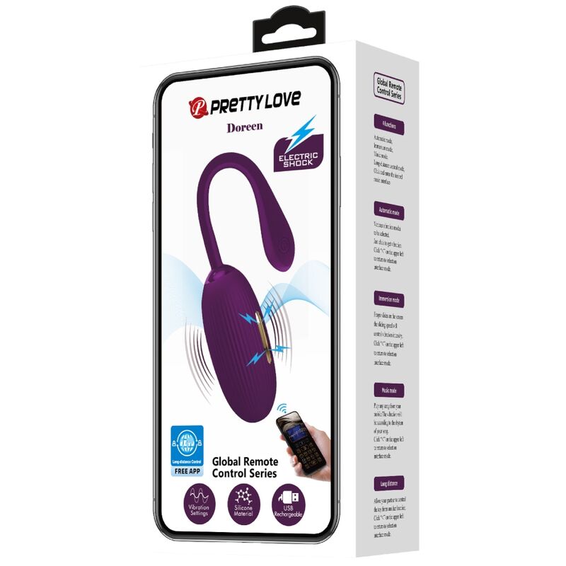 Pretty Love Doreen - Ovetto massaggiante, colore viola - vista frontale