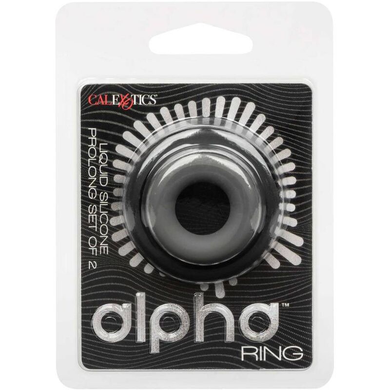 Calexotics Alpha - Anello per uomo, colore 2 anelli prolong grigio - vista laterale