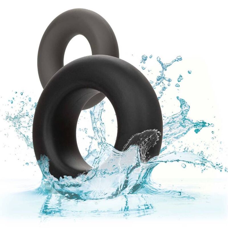 Calexotics Alpha - Anello per uomo, colore 2 anelli prolong grigio - vista frontale