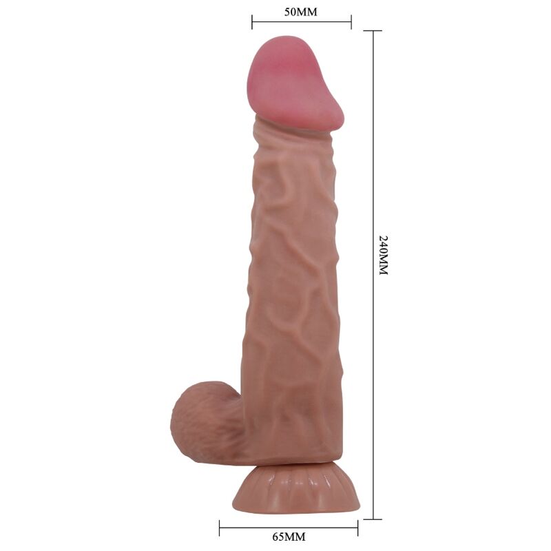 Pretty Love Sliding Skin Series - Accessorio intimo, colore marrone 24 - in mano per le dimensioni
