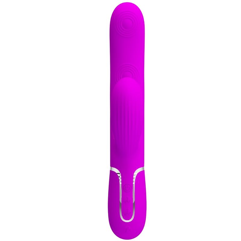 Pretty Love Perlita 3 - Massaggiatore doppio, colore spot viola - vista laterale