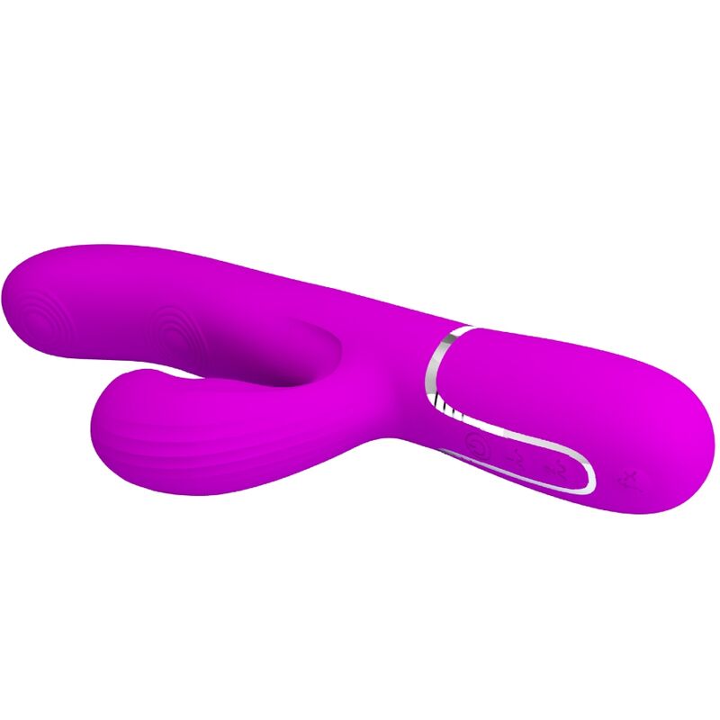 Pretty Love Perlita 3 - Massaggiatore doppio, colore spot viola - nella confezione