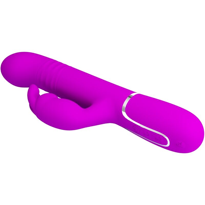 Pretty Love Perle Vibranti - Massaggiatore doppio, colore coale viola - retro