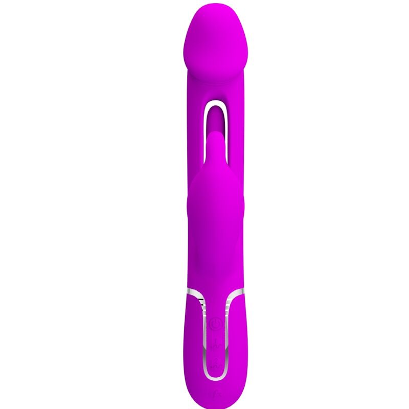 Pretty Love Dejon - Massaggiatore doppio, colore fucsia - vista laterale