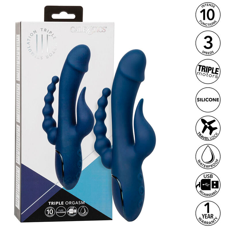 Calexotics Triplo - Massaggiatore doppio - vista laterale
