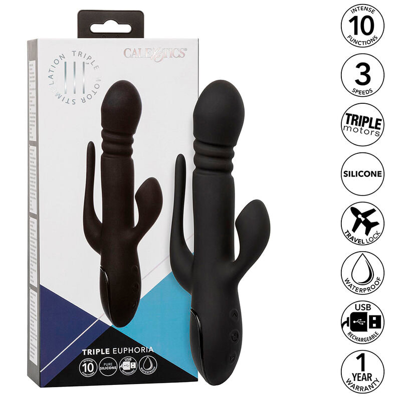 Calexotics Triple Euphoria - Massaggiatore doppio - vista laterale