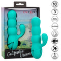 Calexotics Mar Diva Rabbir Aqua Green - Massaggiatore doppio