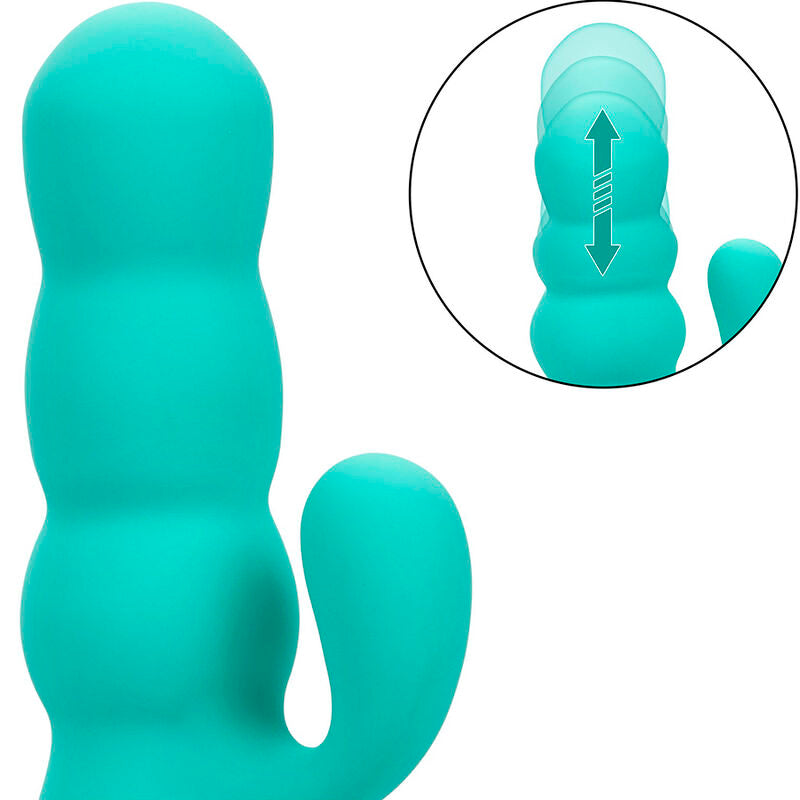 Calexotics Mar Diva Rabbir Aqua Green - Massaggiatore doppio - nella confezione