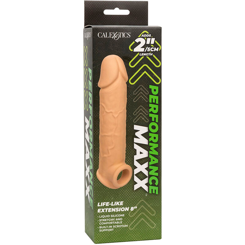 Calexotics Performance Maxx Life Like Extension 7 Pelle Marrone - Accessorio intimo, colore standard - retro