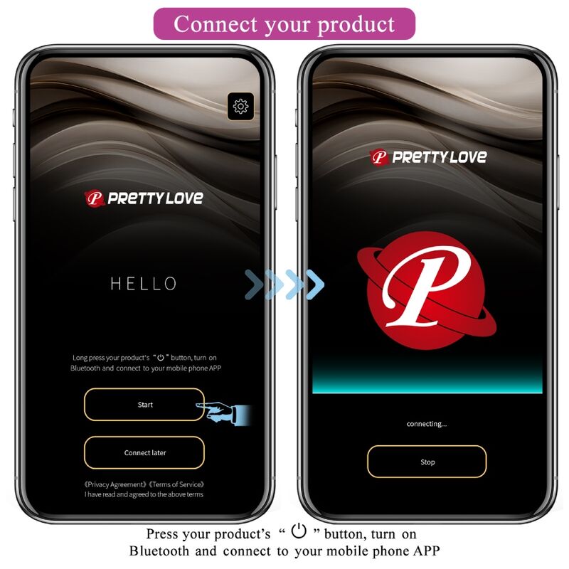 Pretty Love Nymph - Massaggiatore con app - retro