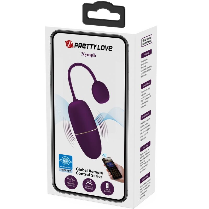 Pretty Love Nymph - Massaggiatore con app - nella confezione
