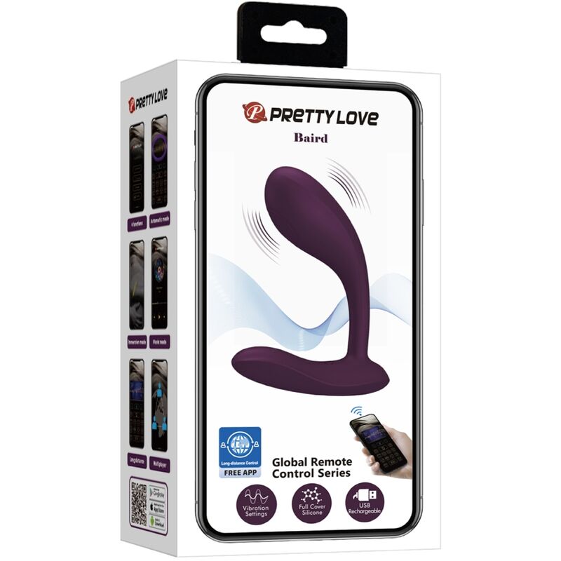 Pretty Love Baird - Massaggiatore con app, colore standard - vista laterale
