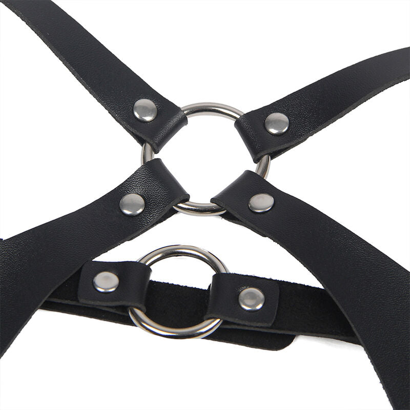 Subblime Imbracatura Completa - Lingerie, colore fibbie pelle nera - in mano per le dimensioni