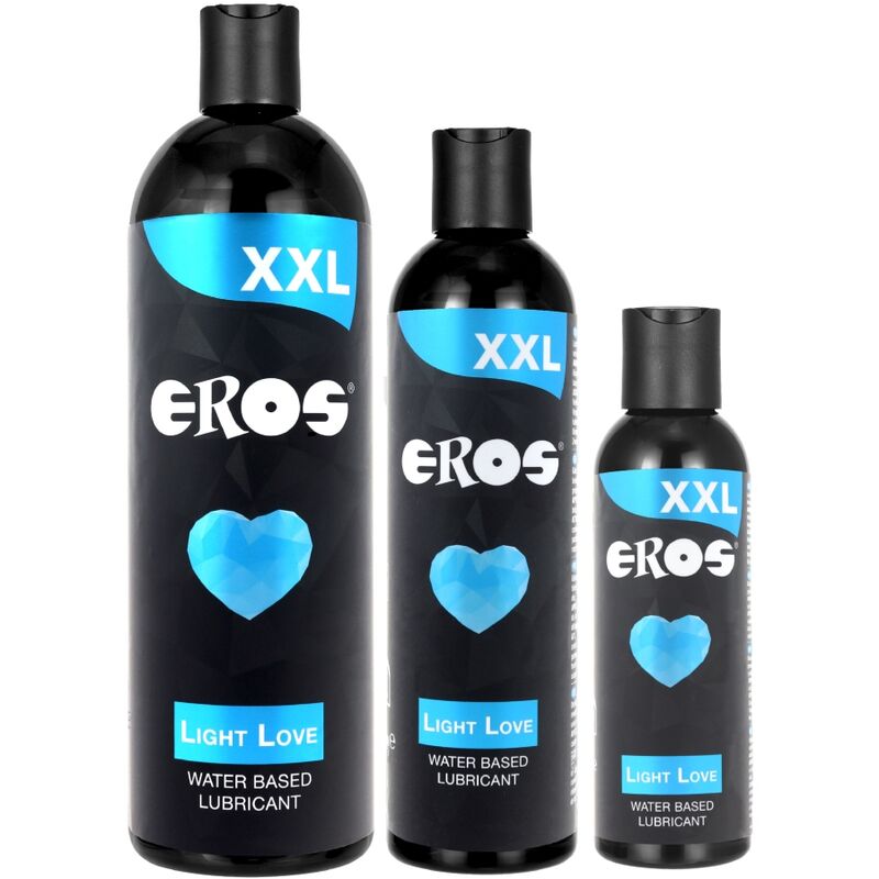 Eros Light Love 600 ml - Lubrificante, kit da 3 - vista laterale