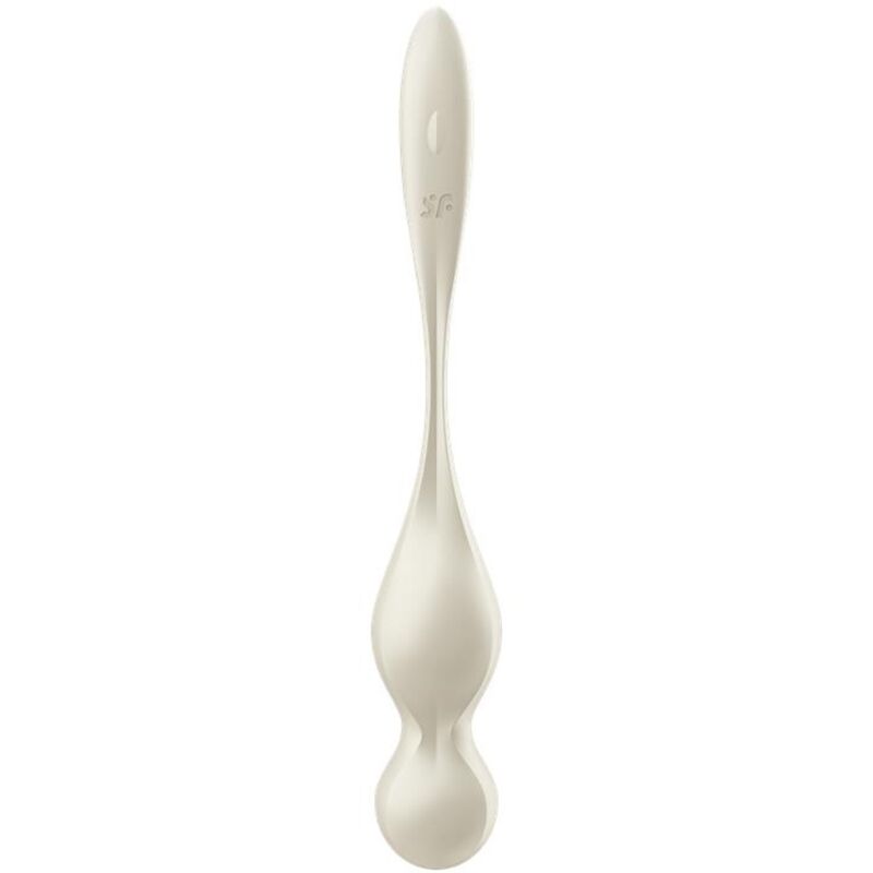 Satisfyer Love Birds Sfere Kegel Vibranti Bianche - Palline Kegel - in mano per le dimensioni