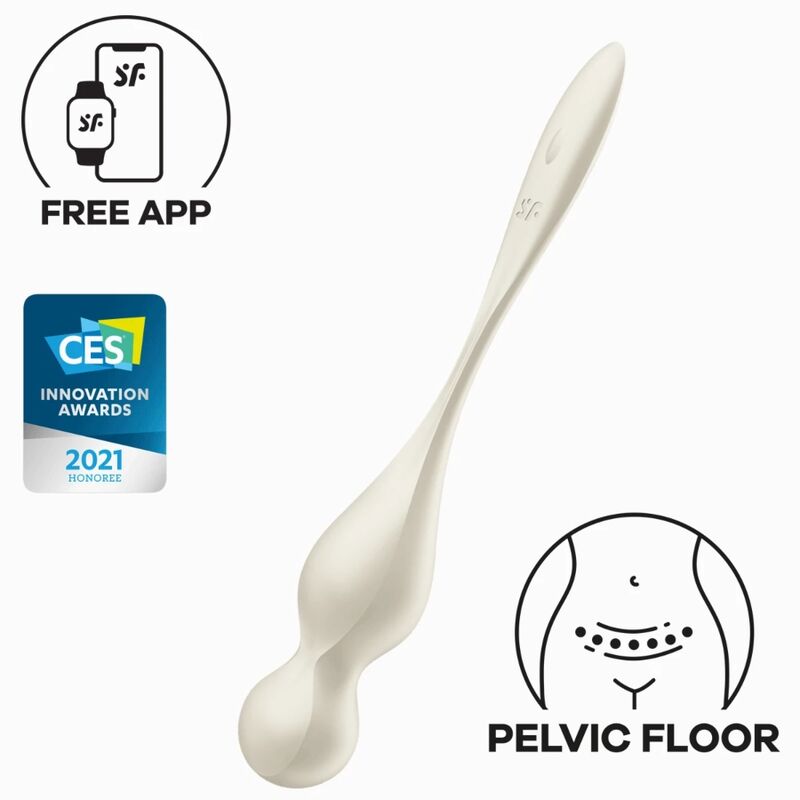 Satisfyer Love Birds Sfere Kegel Vibranti Bianche - Palline Kegel