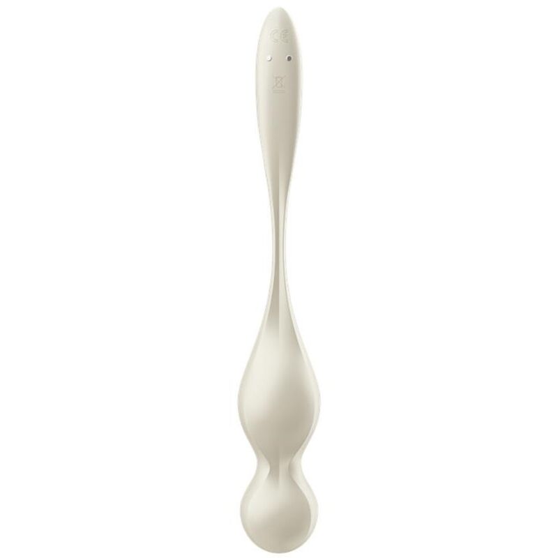 Satisfyer Love Birds Sfere Kegel Vibranti Bianche - Palline Kegel - vista laterale