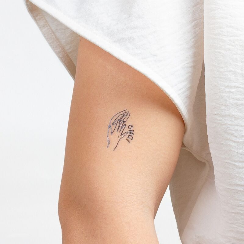 Secret Play 10 Tatuaggi Temporanei Collezione Kinky - Accessorio intimo - vista laterale