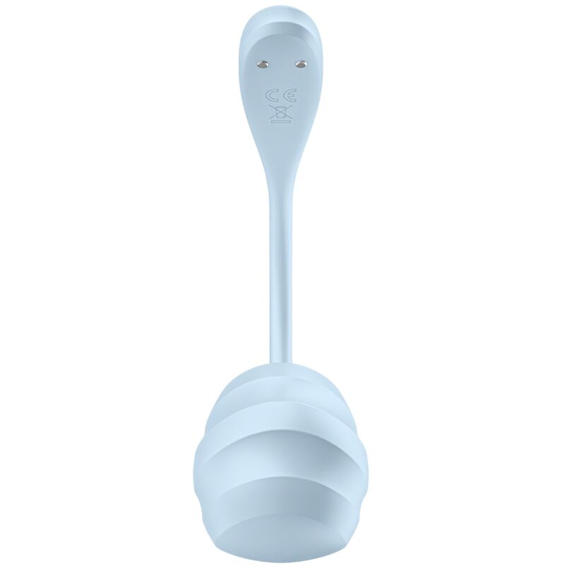 Satisfyer Petale Liscio Sky - Massaggiatore esterno - vista laterale