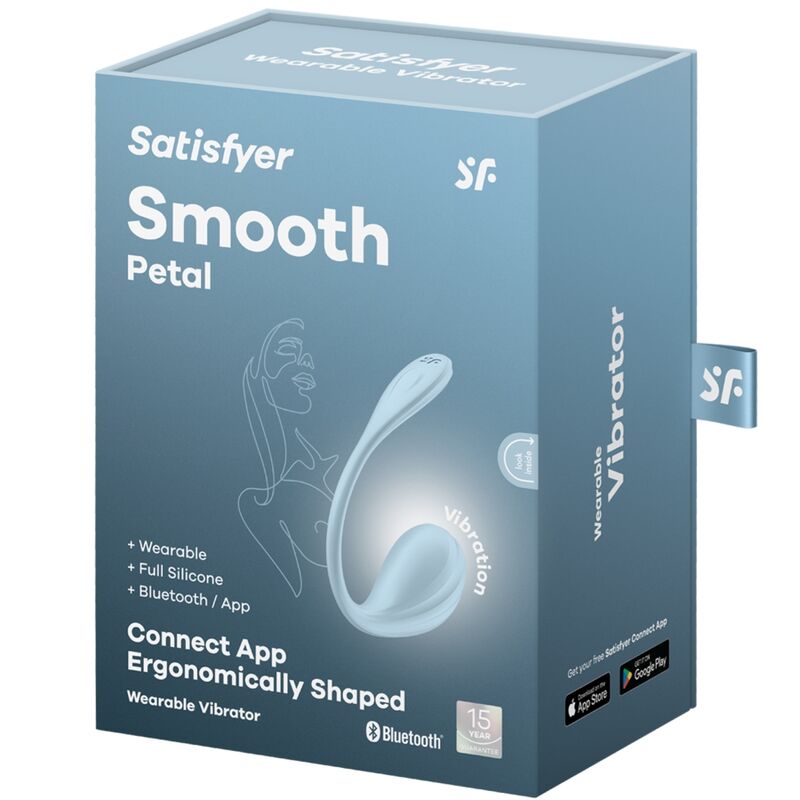 Satisfyer Petale Liscio Sky - Massaggiatore esterno - retro