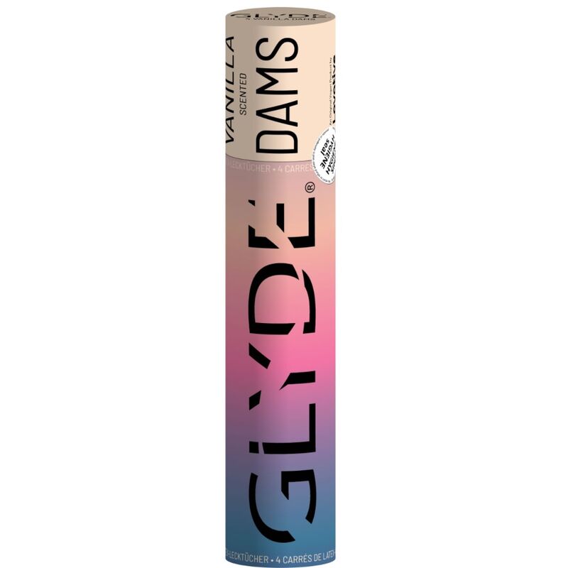 Sheer Glyde Dams Laminas Lattice Sesso Orale Vaniglia - Preservativi, kit da 3, colore vaniglia