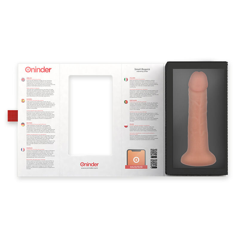 Oninder Piccolo Bogotá 9 Velocità Naturale 17.5 CM O 4 CM - Massaggiatore con app - nella confezione