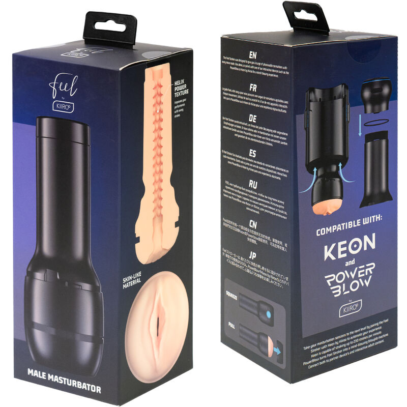 Kiiroo Sentire Generico Stroker Pallido - Dispositivo per uomo - retro