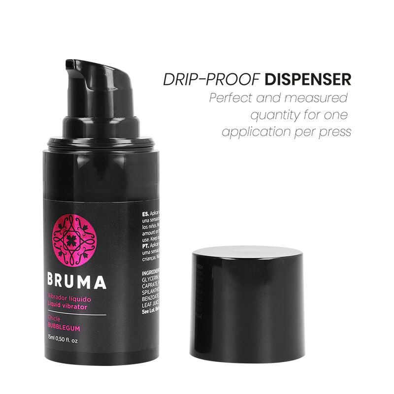 Bruma Liquido Bubblegum Ultra Scorrevole 15 - Accessorio intimo - in mano per le dimensioni