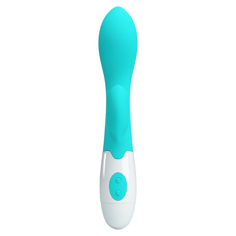 Pretty Love Brighty - Massaggiatore curvo, colore verde - vista laterale