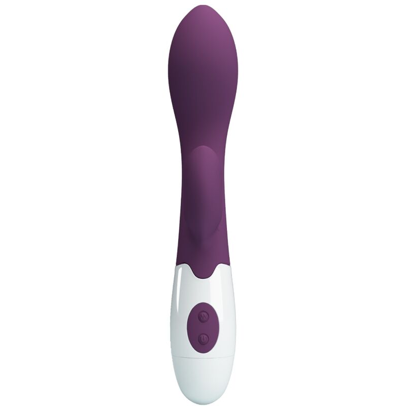 Pretty Love Brighty - Massaggiatore curvo, colore viola - vista laterale
