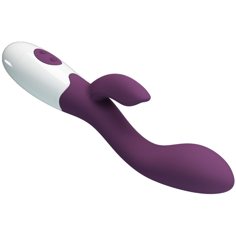 Pretty Love Brighty - Massaggiatore curvo, colore viola - retro