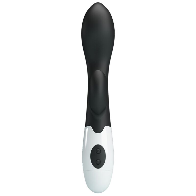 Pretty Love Brighty - Massaggiatore curvo, colore nero - vista laterale