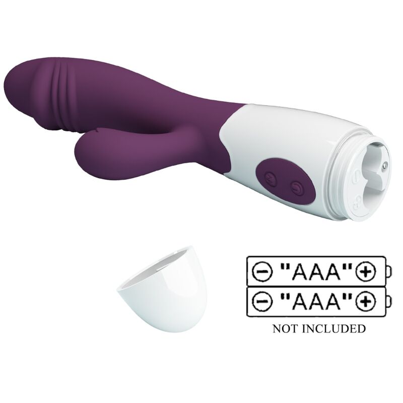 Pretty Love Snappy - Massaggiatore curvo, colore spot viola - vista laterale