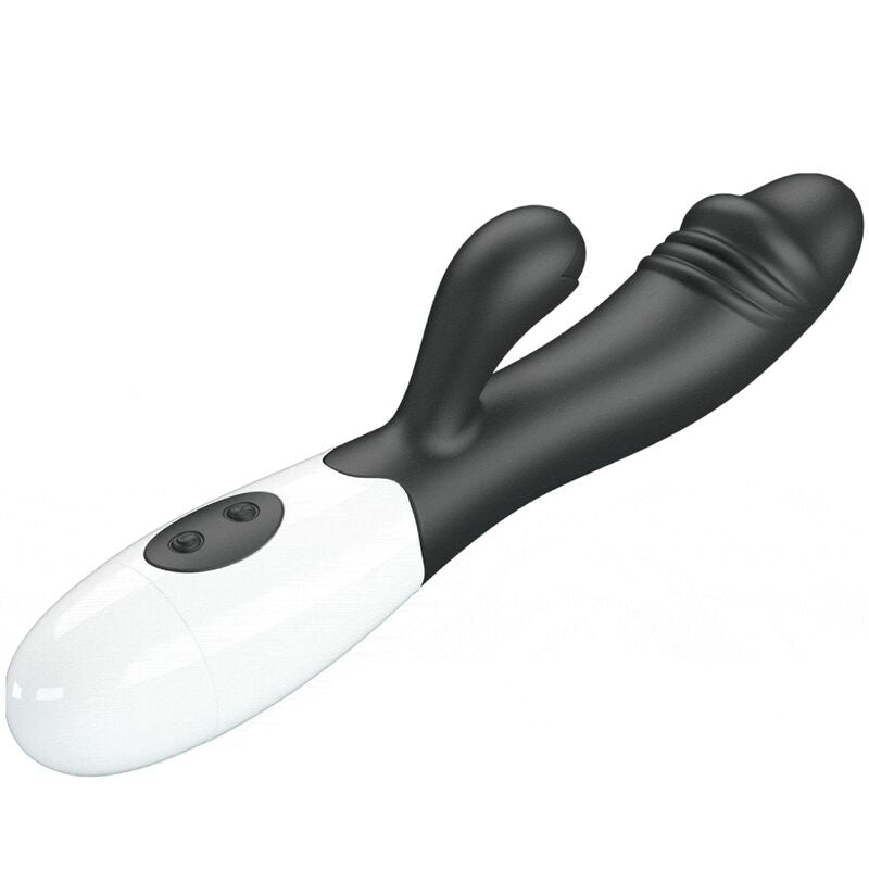 Pretty Love Snappy - Massaggiatore curvo, colore spot nero - nella confezione