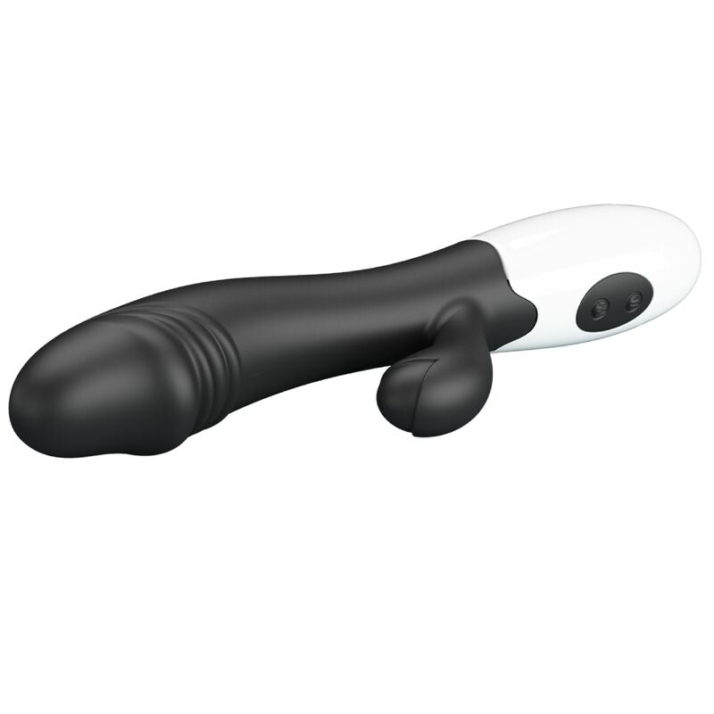 Pretty Love Snappy - Massaggiatore curvo, colore spot nero - retro