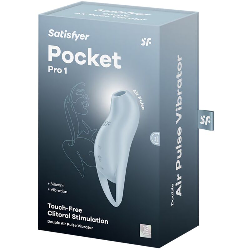Satisfyer Pocket Pro 1 - Massaggiatore esterno - in mano per le dimensioni