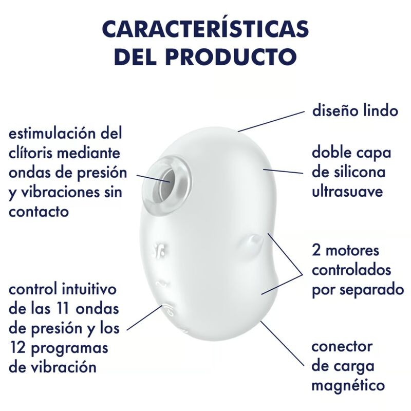 Satisfyer Cutie Ghost - Massaggiatore esterno - nella confezione