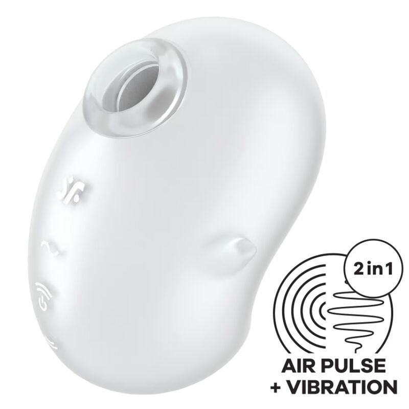 Satisfyer Cutie Ghost - Massaggiatore esterno - vista laterale