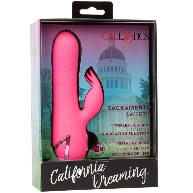 Calexotics Sacramento Sweetie - Massaggiatore doppio - nella confezione